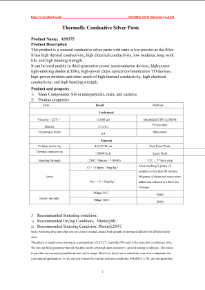 烧结银AS9375 Technical Data Sheet.pdf