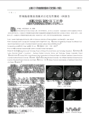 肝细胞癌微波消融术后迟发性膈疝1例报告.pdf