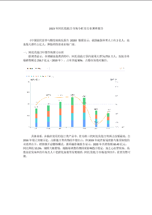 阿托伐他汀市场规模、竞争企业、研发格局分析报告.docx