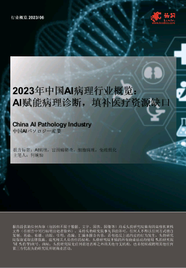 2023年中国AI病理行业概览：AI赋能病理诊断，填补医疗资源缺口.pdf