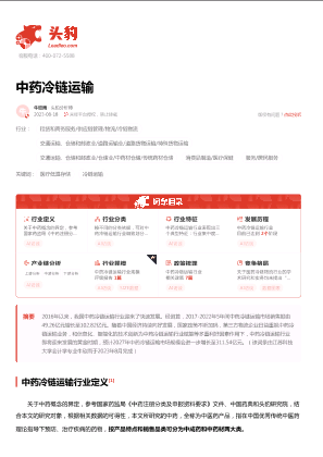 2023年中国中药冷链运输行业词条报告.pdf