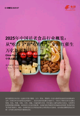 2025年中国适老食品行业概览：从吃得下到吃得好，夕阳红催生万亿新蓝海.pdf